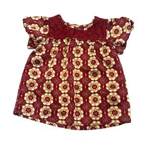 Old navy floral pattern baby shirt size 18-24 months